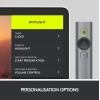 logitech Spotlight Wireless Presentation Remote, 2.4 Ghz and Bluetooth, USB-Receiver, Digital Laser Pointer, 30-Meter Operating Range, Dual Connectivity for Timer PC/Mac/Android/iOS - Gold