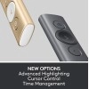 logitech Spotlight Wireless Presentation Remote, 2.4 Ghz and Bluetooth, USB-Receiver, Digital Laser Pointer, 30-Meter Operating Range, Dual Connectivity for Timer PC/Mac/Android/iOS - Gold