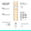 logitech Spotlight Wireless Presentation Remote, 2.4 Ghz and Bluetooth, USB-Receiver, Digital Laser Pointer, 30-Meter Operating Range, Dual Connectivity for Timer PC/Mac/Android/iOS - Gold