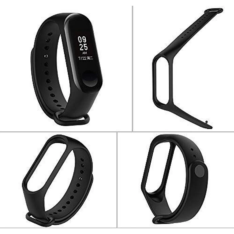 Mi 5 Strap Soft Silicone Army Style Smart Wristband Band Strap Belt for Xiaomi (Black) Mi 5 Strap Soft Silicone Army Style Smart Wristband Band Strap Belt for Xiaomi (Black)