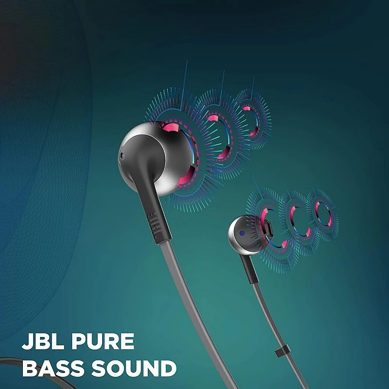 JBL T205BT by Harman Wireless Bluetooth in Ear Neckband Headphones with Mic (Black) JBL T205BT by Harman Wireless Bluetooth in Ear Neckband Headphones with Mic (Black)