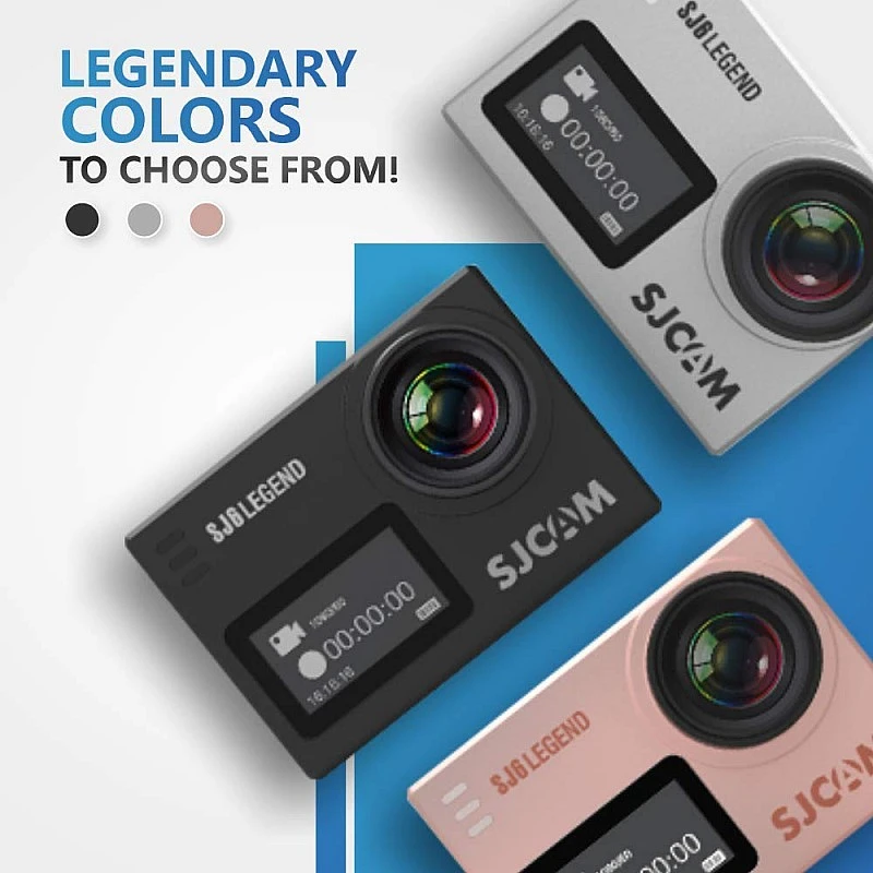 SJCAM SJ6 Legend Optical 16 MP 4K 24fps 5.08 cm (2.0") LCD Touch Screen Action Camera - (Black) SJCAM SJ6 Legend Optical 16 MP 4K 24fps 5.08 cm (2.0") LCD Touch Screen Action Camera - (Black)