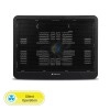Zebronics Zeb- NC1200 USB Powered Laptop Cooling Pad with 125mm Fan, Pass Through USB Connector and Blue LED Lights Zebronics Zeb- NC1200 USB Powered Laptop Cooling Pad with 125mm Fan, Pass Through USB Connector and Blue LED Lights