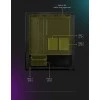 Zebronics Zeb-Sonic PRO Premium Gaming Cabinet Comes with Tempered Glass Front & Side Panel,120mm Rear & Front RGB LED Fan Zebronics Zeb-Sonic PRO Premium Gaming Cabinet Comes with Tempered Glass Front & Side Panel,120mm Rear & Front RGB LED Fan