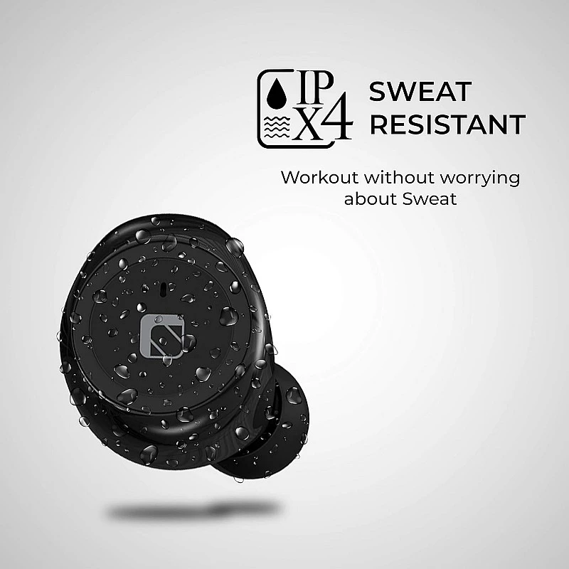 SYVO BassTwins IPX4 in-Ear True Wireless Bluetooth 5.0 Headphones (TWS) with Mic - (Black) SYVO BassTwins IPX4 in-Ear True Wireless Bluetooth 5.0 Headphones (TWS) with Mic - (Black)