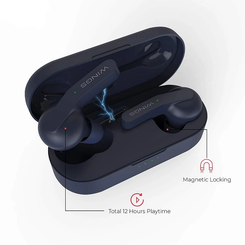 Wings Troopers in-Ear True Wireless Bluetooth Earbuds (TWS) - (Navy Blue) Wings Troopers in-Ear True Wireless Bluetooth Earbuds (TWS) - (Navy Blue)