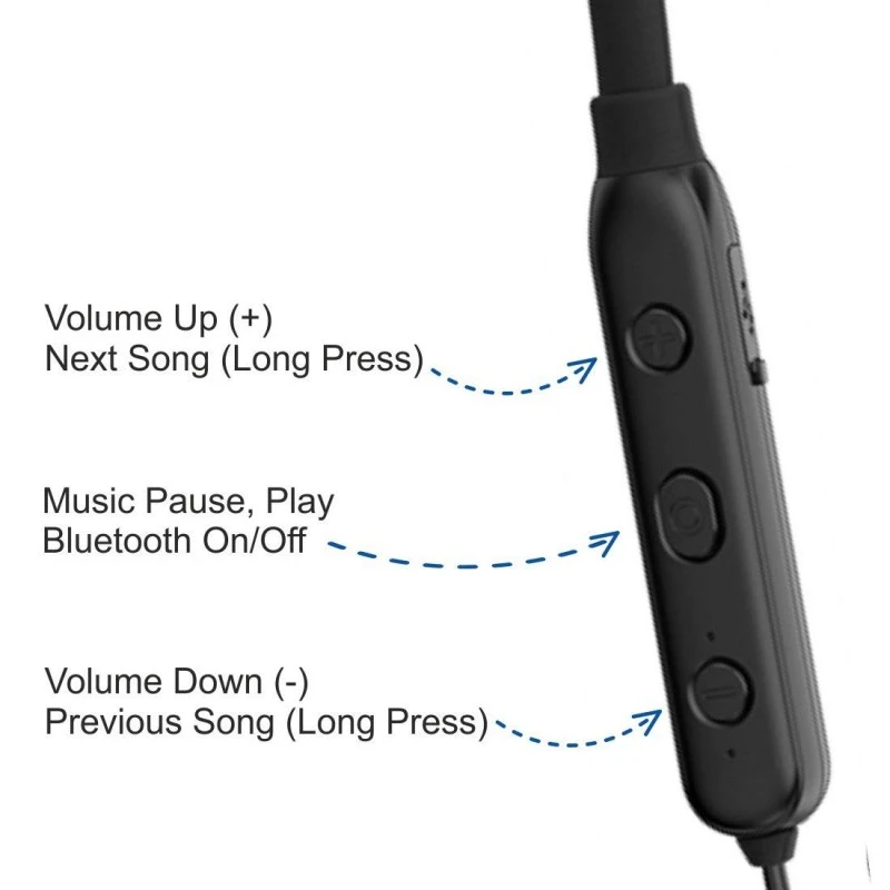 Matlek Fast Charging Bluetooth Earphone Wireless Headphone Neckband Sweat Proof Matlek Fast Charging Bluetooth Earphone Wireless Headphone Neckband Sweat Proof