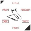 Matlek Fast Charging Bluetooth Earphone Wireless Headphone Neckband Sweat Proof Matlek Fast Charging Bluetooth Earphone Wireless Headphone Neckband Sweat Proof