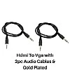 Live Tech HDMI to VGA with 1PC Audio Cable - (Black) Live Tech HDMI to VGA with 1PC Audio Cable - (Black)