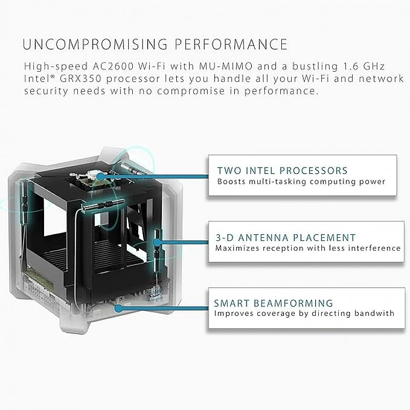 D-Link DIR-2680 WiFi Router Dual Band Wireless Internet Network for Home, MU-MIMO, Smart Security & Parental Control, Powered by Intel- D-Link DIR-2680 WiFi Router Dual Band Wireless Internet Network for Home, MU-MIMO, Smart Security & Parental Control, Powered by Intel-