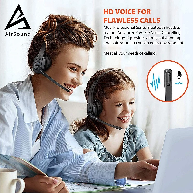 AirSound M99 Pro Bluetooth V5.0 Wireless Headset- AirSound M99 Pro Bluetooth V5.0 Wireless Headset-
