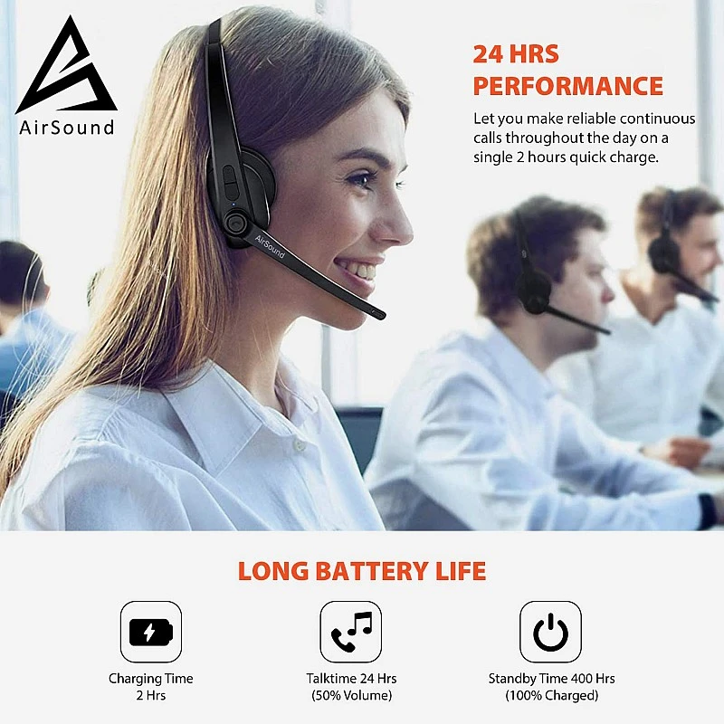 AirSound M99 Pro Bluetooth V5.0 Wireless Headset- AirSound M99 Pro Bluetooth V5.0 Wireless Headset-