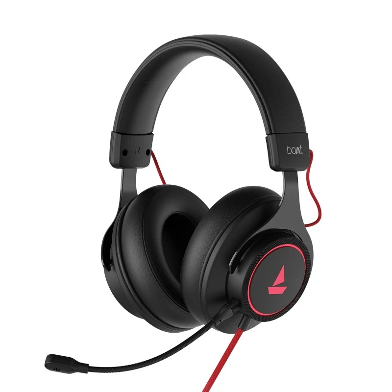 boAt Immortal IM1000D Dual Channel Gaming Wired Over Ear Headphones with mic - (Black Sabre) boAt Immortal IM1000D Dual Channel Gaming Wired Over Ear Headphones with mic - (Black Sabre)