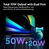 Spigen PE2007 70W GaN Dual Port Fast iPhone Wall Charger- White Spigen PE2007 70W GaN Dual Port Fast iPhone Wall Charger- White