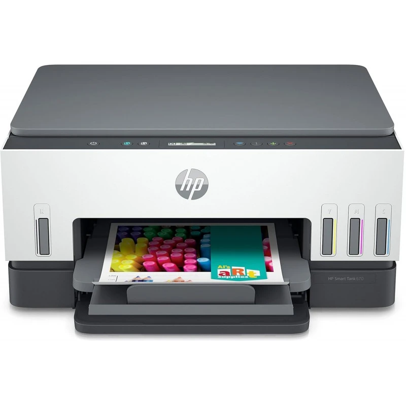HP Smart Tank 670 All-in-One Printer, Wireless, Print, Copy, Scan,6UU48A,GRAY HP Smart Tank 670 All-in-One Printer, Wireless, Print, Copy, Scan,6UU48A,GRAY