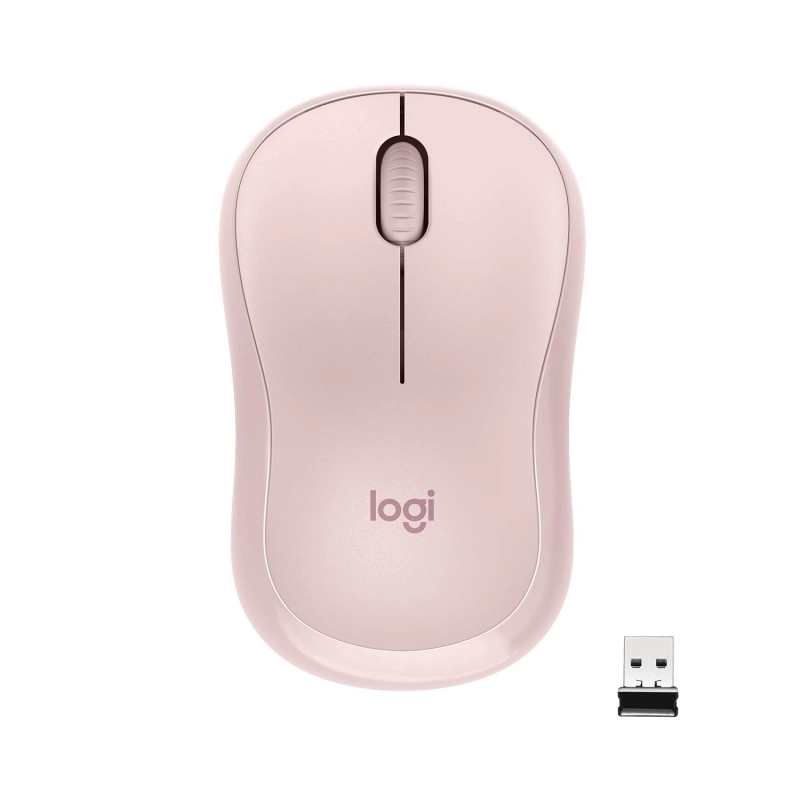 Logitech M221 Wireless Mouse, Silent Buttons, 2.4 GHz - Rose Logitech M221 Wireless Mouse, Silent Buttons, 2.4 GHz - Rose