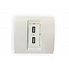Wayona 18W Dual USB Socket Fast Charger Compatible with Anchor Roma Switch Plate - White Wayona 18W Dual USB Socket Fast Charger Compatible with Anchor Roma Switch Plate - White