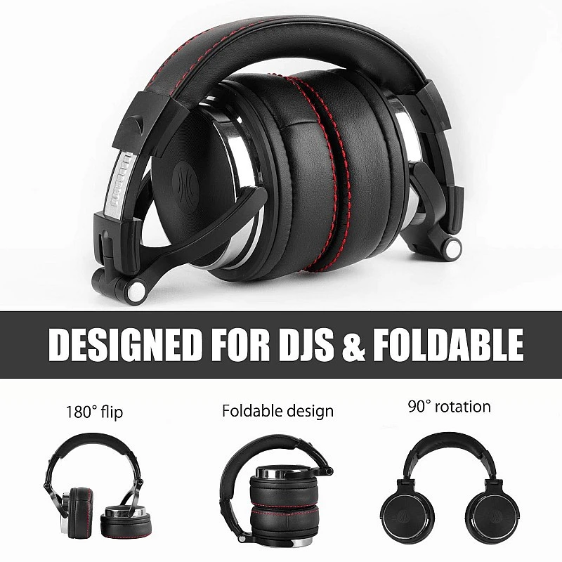 OneOdio Over Ear Headphones Studio Wired Bass Headsets with 50mm Driver, Foldable Lightweight Headphones with Shareport and Mic for DJ Monitoring Mixing Guitar PC TV (Pro-50) OneOdio Over Ear Headphones Studio Wired Bass Headsets with 50mm Driver, Foldable Lightweight Headphones with Shareport and Mic for DJ Monitoring Mixing Guitar PC TV (Pro-50)
