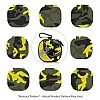 tizum Mesh, Rubber Earphone Carrying Case - Multi Purpose Pocket Storage with Carabiner Hook, Travel Organizer for Earphones, Pen Drives, Memory Card, Cable (Camouflage Yellow) tizum Mesh, Rubber Earphone Carrying Case - Multi Purpose Pocket Storage with Carabiner Hook, Travel Organizer for Earphones, Pen Drives, Memory Card, Cable (Camouflage Yellow)