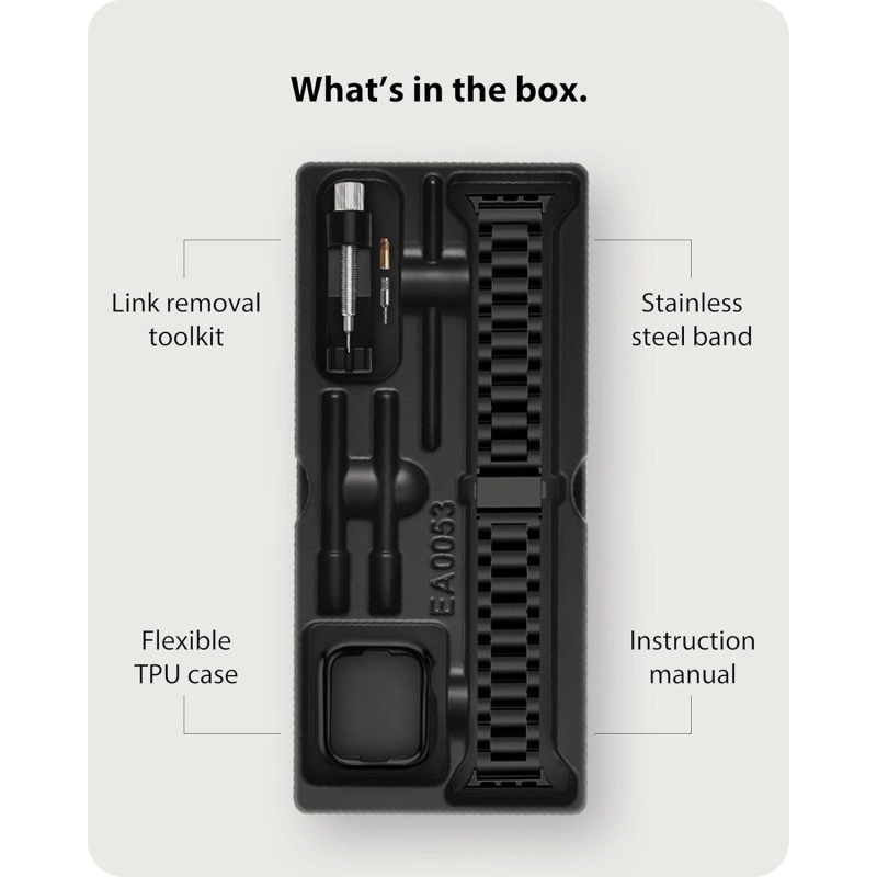Fullmosa Compatible Apple Watch Band 42mm 44mm 45mm, Stainless Steel iWatch Band with Case for Apple Watch Series 9/8/7/6/5/4/3/2/1/SE/SE2/Ultra 2/Ultra, 42mm 44mm 45mm Black (Watch not Included) Fullmosa Compatible Apple Watch Band 42mm 44mm 45mm, Stainless Steel iWatch Band with Case for Apple Watch Series 9/8/7/6/5/4/3/2/1/SE/SE2/Ultra 2/Ultra, 42mm 44mm 45mm Black (Watch not Included)