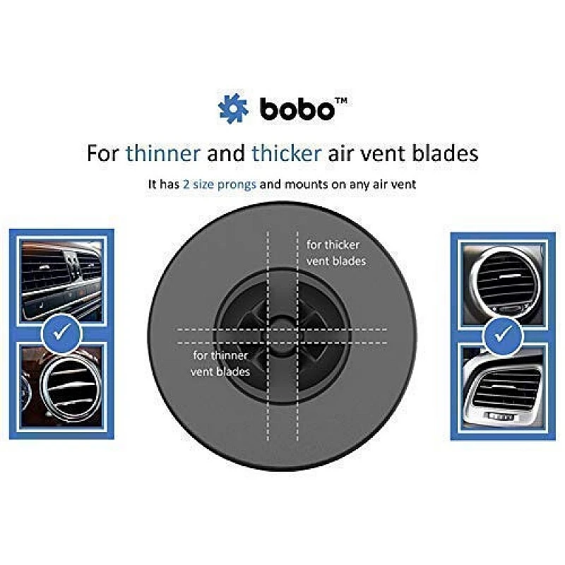 BOBO Claw-Grip Universal Magnetic Air Vent Mount Car Phone Holder, for Smartphones and Mini Tablets, Black BOBO Claw-Grip Universal Magnetic Air Vent Mount Car Phone Holder, for Smartphones and Mini Tablets, Black