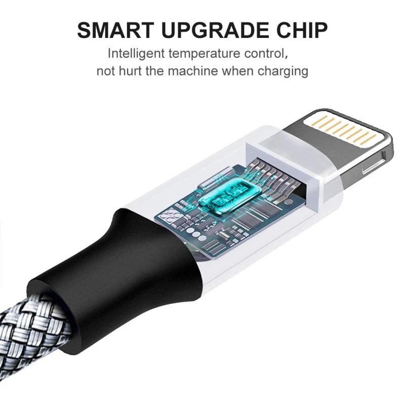 Wayona Nylon Braided (2 Pack) Long Lightning To Usb A Syncing And Fast Charging Data Cable For Iphone, Ipad Tablet (3Ft+6Ft Pack Of 2, Grey) Wayona Nylon Braided (2 Pack) Long Lightning To Usb A Syncing And Fast Charging Data Cable For Iphone, Ipad Tablet (3Ft+6Ft Pack Of 2, Grey)