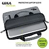 Gizga Essentials Laptop Bag Sleeve Case Cover Pouch with Handle for 15.6 inches Laptop, Padded Laptop Compartment, Premium Zipper Closure Water Repellent Nylon Fabric, Grey Gizga Essentials Laptop Bag Sleeve Case Cover Pouch with Handle for 15.6 inches Laptop, Padded Laptop Compartment, Premium Zipper Closure Water Repellent Nylon Fabric, Grey