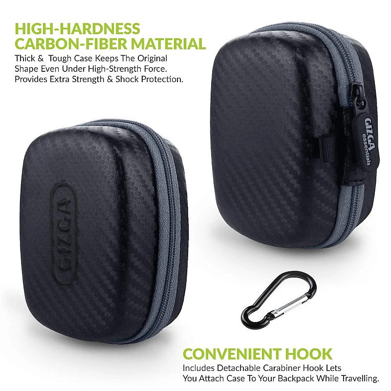 Gizga Essentials Carrying Case for JioFi 4G M2S and JioFI3 WiFi Hotspot Dongle, Shock Asbsorber Protective Carbon Fibre Material, Detachable Hook, Mesh Pocket, Black Gizga Essentials Carrying Case for JioFi 4G M2S and JioFI3 WiFi Hotspot Dongle, Shock Asbsorber Protective Carbon Fibre Material, Detachable Hook, Mesh Pocket, Black