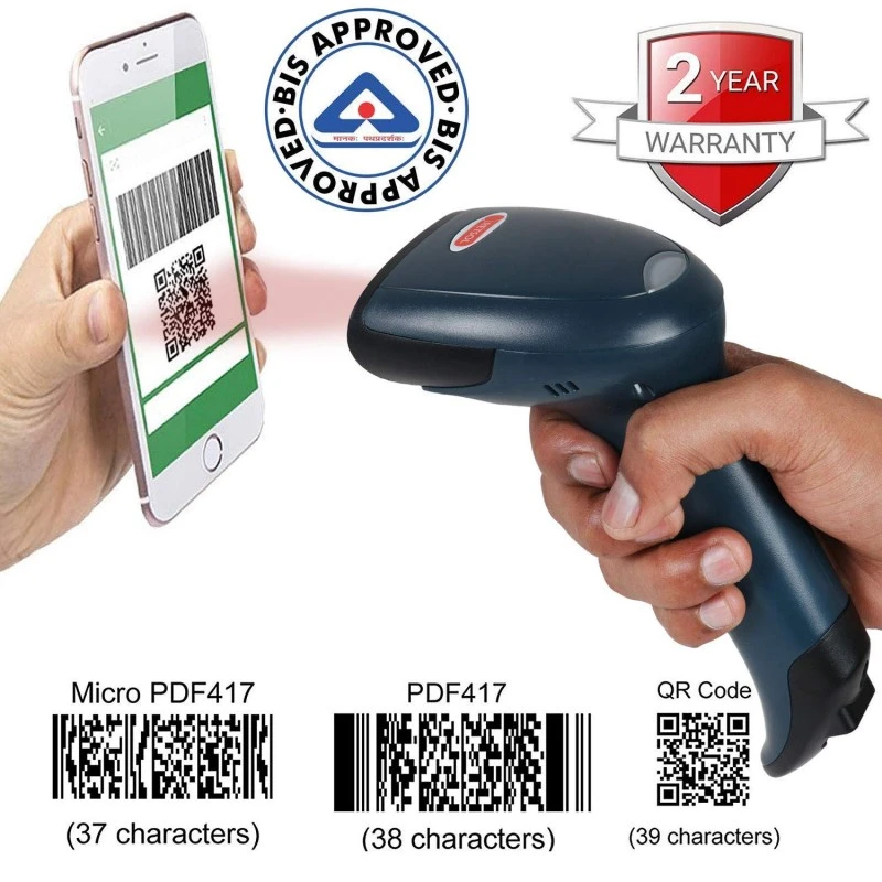 RETSOL D-2060N 1D/2D Barcode Scanner QR Code Imager USB Wired Optical Reader with Manual Triggering for Retail Store Warehouse Aadhaar Card Mobile & Printed Screen Scan (1 Pc) RETSOL D-2060N 1D/2D Barcode Scanner QR Code Imager USB Wired Optical Reader with Manual Triggering for Retail Store Warehouse Aadhaar Card Mobile & Printed Screen Scan (1 Pc)