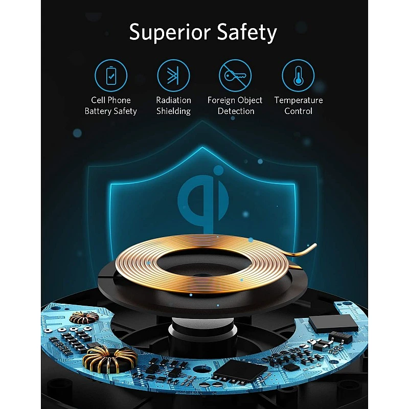 Anker Wireless Charger,313 Wireless Charger(Pad)Qi-Certified 10W Max For Iphone 12/12 Pro/12 Mini/12 Pro Max,Se 2020,11,Airpods(No Ac Adapter,Not Compatible With Magsafe Magnetic Charging)Black Anker Wireless Charger,313 Wireless Charger(Pad)Qi-Certified 10W Max For Iphone 12/12 Pro/12 Mini/12 Pro Max,Se 2020,11,Airpods(No Ac Adapter,Not Compatible With Magsafe Magnetic Charging)Black