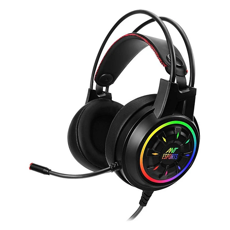 Ant Esports H707 HD RGB Wired Gaming Headset | Noise Cancelling Over-Ear Headphones with Mic for PC / PS4 / Xbox One/Nintendo Switch/Mac Ant Esports H707 HD RGB Wired Gaming Headset | Noise Cancelling Over-Ear Headphones with Mic for PC / PS4 / Xbox One/Nintendo Switch/Mac