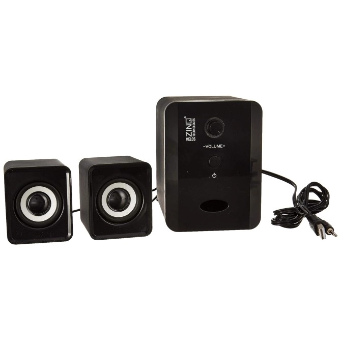 Zinq Technologies MELOS 2.1 Channel-Wired-Portable Multimedia Speaker Black-0