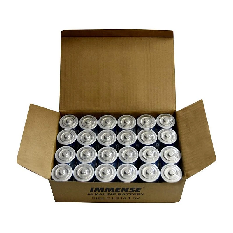 Immense C LR14 Alkaline Batteries – High Capacity 1.5V, Ultra Long-Lasting, Leak-Proof Design, Ideal for High-Drain Devices – 24 Battery Immense C LR14 Alkaline Batteries – High Capacity 1.5V, Ultra Long-Lasting, Leak-Proof Design, Ideal for High-Drain Devices – 24 Battery