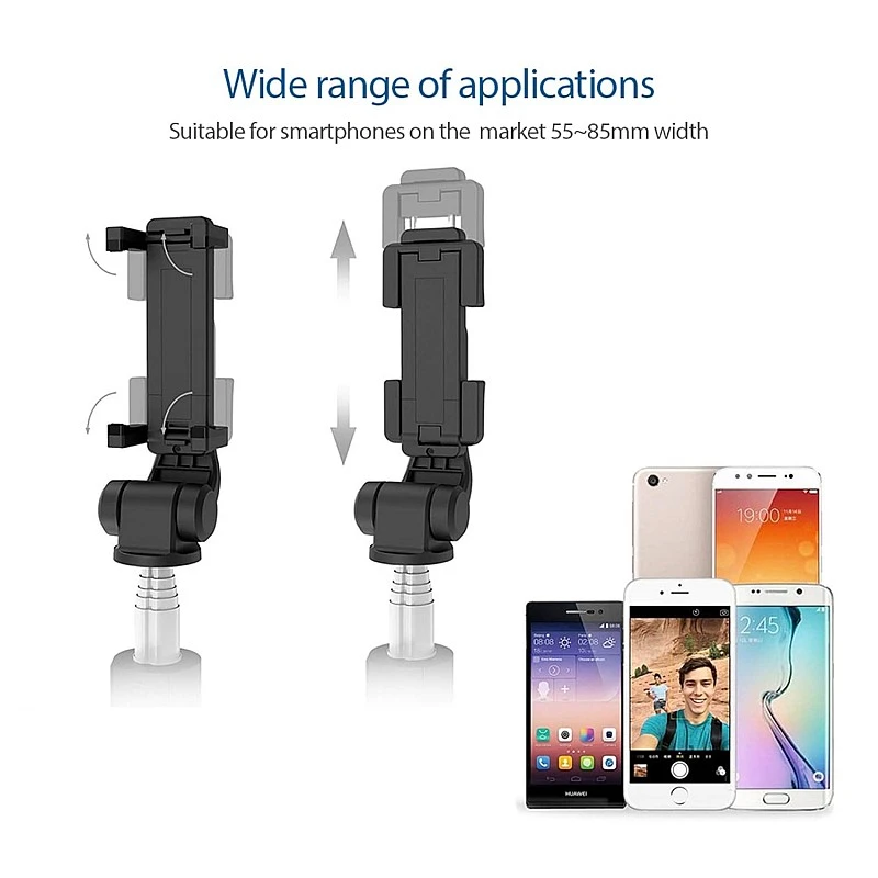 JOYSEUS Selfie Stick, Extendable Selfie Stick with Tripod Stand and Detachable Wireless Bluetooth Remote, Ultra Compact Selfie Stick for Mobile and All Smart Phones – Black JOYSEUS Selfie Stick, Extendable Selfie Stick with Tripod Stand and Detachable Wireless Bluetooth Remote, Ultra Compact Selfie Stick for Mobile and All Smart Phones – Black