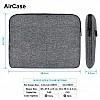 AirCase Protective Laptop Bag Sleeve fits Upto 14.1" Laptop/MacBook, Wrinkle Free, Padded, Waterproof Light Nylon case Cover Pouch, for Laptops, Men & Women, Grey AirCase Protective Laptop Bag Sleeve fits Upto 14.1" Laptop/MacBook, Wrinkle Free, Padded, Waterproof Light Nylon case Cover Pouch, for Laptops, Men & Women, Grey