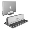 Tizum Vertical Laptop Tabletop Stand for Desk with Adjustable Dock Width, Size & Space Saver Sturdy Holder with Anti Slip Silicone Mat, for All Laptops, Notebook, MacBook, Tablets, iPads, Grey Tizum Vertical Laptop Tabletop Stand for Desk with Adjustable Dock Width, Size & Space Saver Sturdy Holder with Anti Slip Silicone Mat, for All Laptops, Notebook, MacBook, Tablets, iPads, Grey