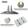 Tizum Vertical Laptop Tabletop Stand for Desk with Adjustable Dock Width, Size & Space Saver Sturdy Holder with Anti Slip Silicone Mat, for All Laptops, Notebook, MacBook, Tablets, iPads, Grey Tizum Vertical Laptop Tabletop Stand for Desk with Adjustable Dock Width, Size & Space Saver Sturdy Holder with Anti Slip Silicone Mat, for All Laptops, Notebook, MacBook, Tablets, iPads, Grey