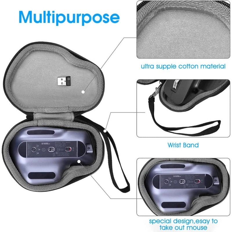 ELEPHANTBOAT Portable Protector Case Cover Storage Bag Carry Travel Hard Case for MX Master/Master 2S Wireless Bluetooth Mouse ELEPHANTBOAT Portable Protector Case Cover Storage Bag Carry Travel Hard Case for MX Master/Master 2S Wireless Bluetooth Mouse