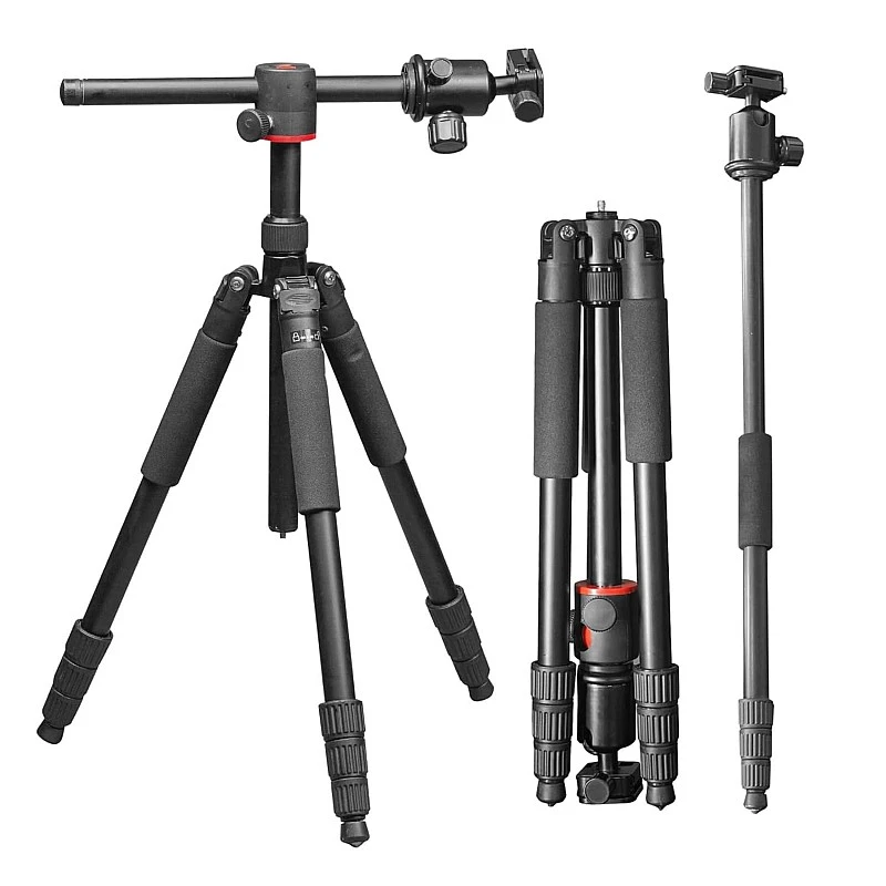 Hiffin HF-550 Tripod, 65 inches Special Quality Camera Tripod for Canon Nikon DSLR, Aluminum Alloy Tripod with 360 Degree Ball Head, Professional Tripod for Travel and Work (Black) Hiffin HF-550 Tripod, 65 inches Special Quality Camera Tripod for Canon Nikon DSLR, Aluminum Alloy Tripod with 360 Degree Ball Head, Professional Tripod for Travel and Work (Black)