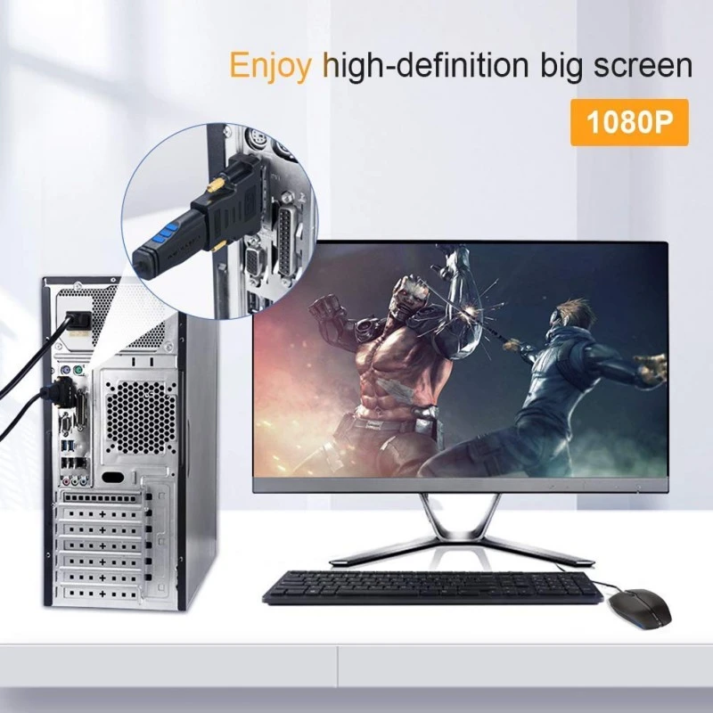 BigPlayer Bi-Directional HDMI A Female to DVI-D (24+1) Male Adapter (Black) BigPlayer Bi-Directional HDMI A Female to DVI-D (24+1) Male Adapter (Black)