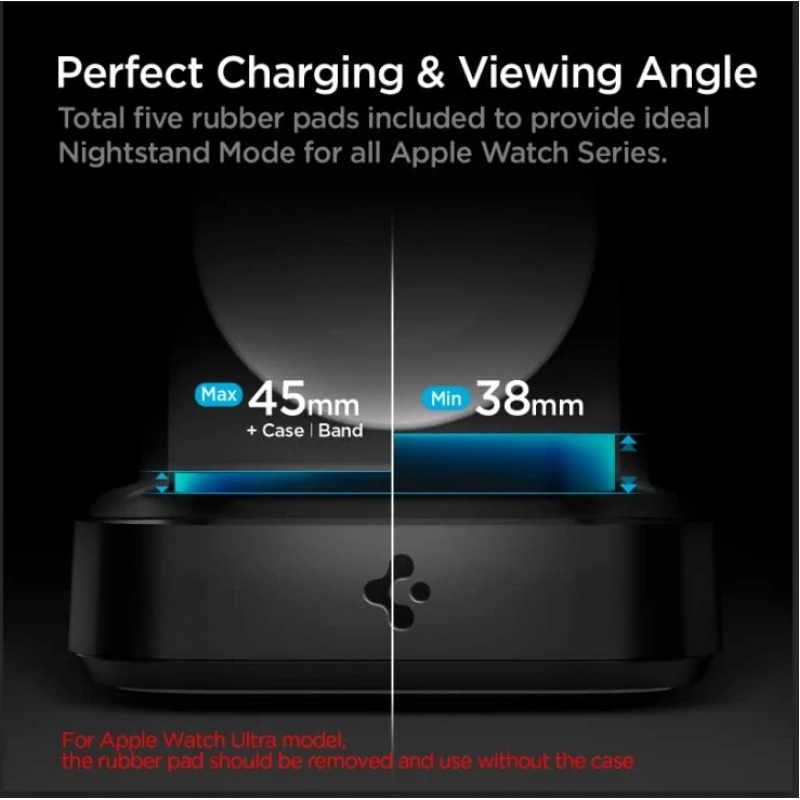 Spigen Pf2002 Apple Watch USB Charger Compatible With All Apple Watch Series - Black Spigen Pf2002 Apple Watch USB Charger Compatible With All Apple Watch Series - Black