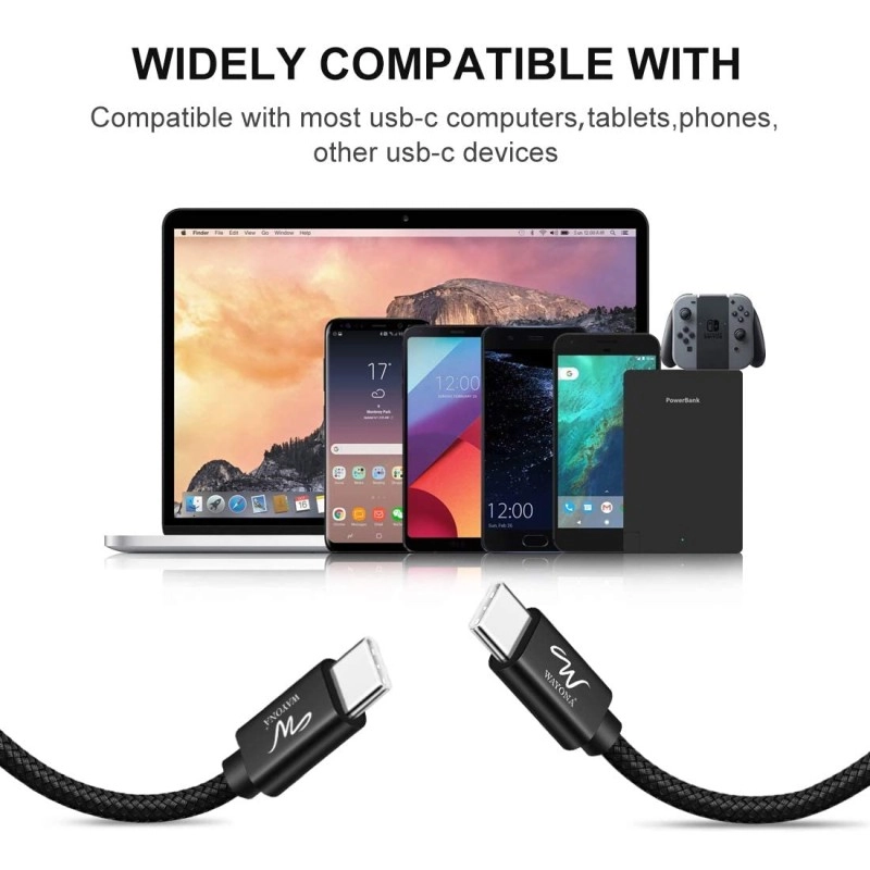 Wayona USB C to USB C 65W Short Powerbank fast charging cable compatible for Samsung Galaxy S22 S20FE 2022 S21 Ultra, S20/S10, Note 20/10, M31, M51, M33 5G, A51, A71Realme X7, Narzo, Nokia 8/8.3/5.4 (Black,0.25M) Wayona USB C to USB C 65W Short Powerbank fast charging cable compatible for Samsung Galaxy S22 S20FE 2022 S21 Ultra, S20/S10, Note 20/10, M31, M51, M33 5G, A51, A71Realme X7, Narzo, Nokia 8/8.3/5.4 (Black,0.25M)