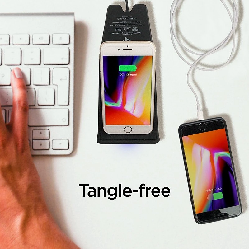 Spigen 10W, F303W 2Nd Ver Wireless, Usb Charger Fast Qi Certified Charging Pad Compatible For Iphone, Galaxy, Oneplus & Other Qi Devices - (Black) Spigen 10W, F303W 2Nd Ver Wireless, Usb Charger Fast Qi Certified Charging Pad Compatible For Iphone, Galaxy, Oneplus & Other Qi Devices - (Black)