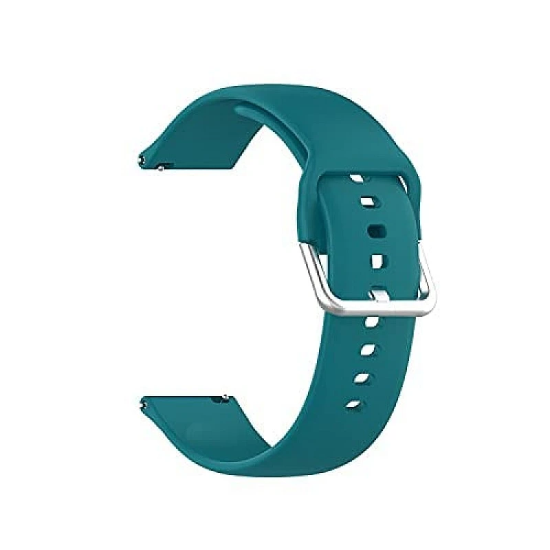 HUMBLE Silicone 19mm Replacement Band Strap with Metal Buckle Compatible with Noise Colorfit Pro 2, Boat Storm Smart Watch & Watches with 19mm Lugs HUMBLE Silicone 19mm Replacement Band Strap with Metal Buckle Compatible with Noise Colorfit Pro 2, Boat Storm Smart Watch & Watches with 19mm Lugs