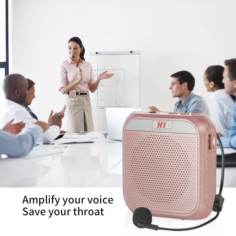ZORBES Voice-Amplifier Microphone Headset Set - 2200 mAh, Support TF Card/Flash Drive, with Strap Belt, Portable Voice Amplifier for Teachers ZORBES Voice-Amplifier Microphone Headset Set - 2200 mAh, Support TF Card/Flash Drive, with Strap Belt, Portable Voice Amplifier for Teachers