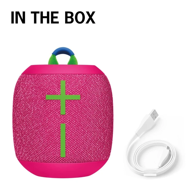 Ultimate Ears WONDERBOOM 3, Small Portable Wireless Bluetooth Speaker, Big Bass 360-Degree Sound for Outdoors, Waterproof, Dustproof IP67, Floatable, 40 m Range - Pink Ultimate Ears WONDERBOOM 3, Small Portable Wireless Bluetooth Speaker, Big Bass 360-Degree Sound for Outdoors, Waterproof, Dustproof IP67, Floatable, 40 m Range - Pink