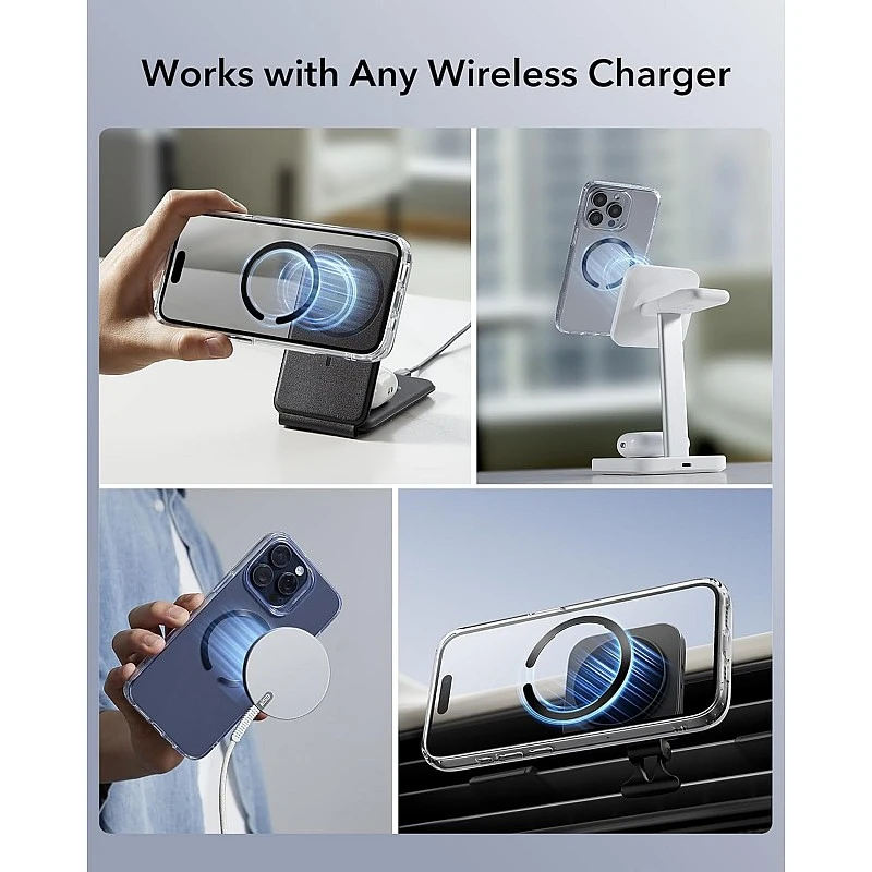 ESR Magnetic Ring 360, Compatible with MagSafe Sticker, Universal Magnetic Kit for iPhone 16/15/14/13/12/11/X Series, Galaxy Samsung ESR Magnetic Ring 360, Compatible with MagSafe Sticker, Universal Magnetic Kit for iPhone 16/15/14/13/12/11/X Series, Galaxy Samsung
