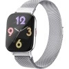 Zebronics Zeb-FIT5220CH Limited Edition Smart Fitness Watch - (Silver Rim + Metal Strap)
