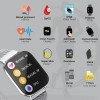 Zebronics Zeb-FIT5220CH Limited Edition Smart Fitness Watch - (Silver Rim + Metal Strap)