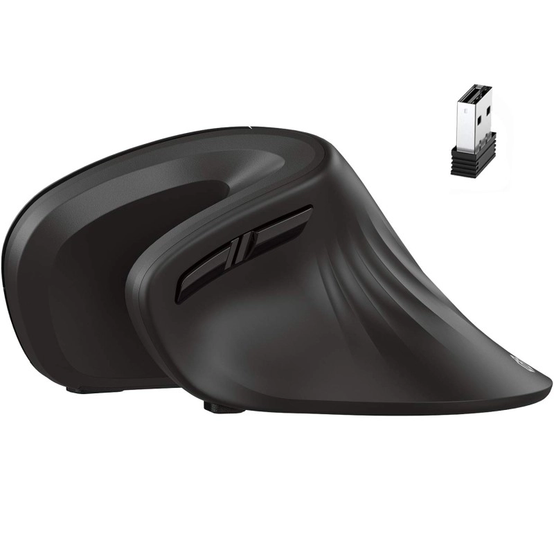 iClever Ergonomic Mouse, Vertical Mouse 6 Buttons Adjustable DPI - Black iClever Ergonomic Mouse, Vertical Mouse 6 Buttons Adjustable DPI - Black